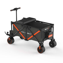 WISELD GT3 Portable Electric Riding Wagon Foldable Camping Cart Powered Towing Collapsible