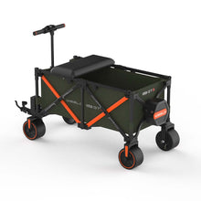 WISELD GT3 Portable Electric Riding Wagon Foldable Camping Cart Powered Towing Collapsible