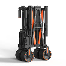 WISELD GT3 Portable Electric Riding Wagon Foldable Camping Cart Powered Towing Collapsible